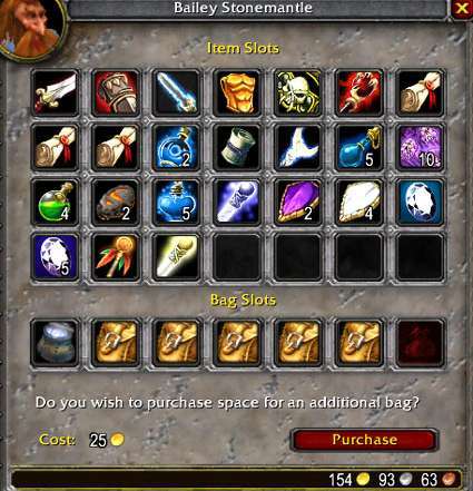 Players now have an extra bag slot in their bank.