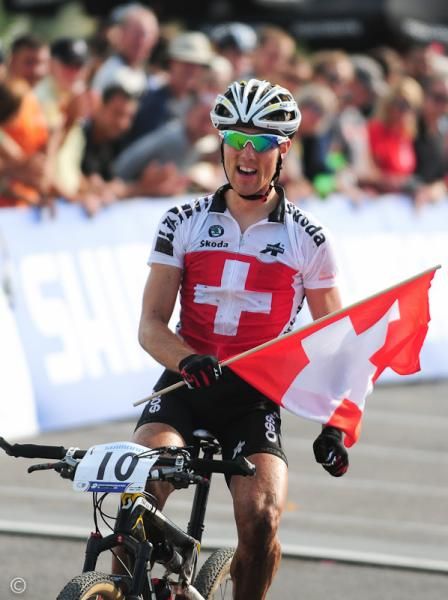 Patrik Gallati (Switzerland) taking third place
