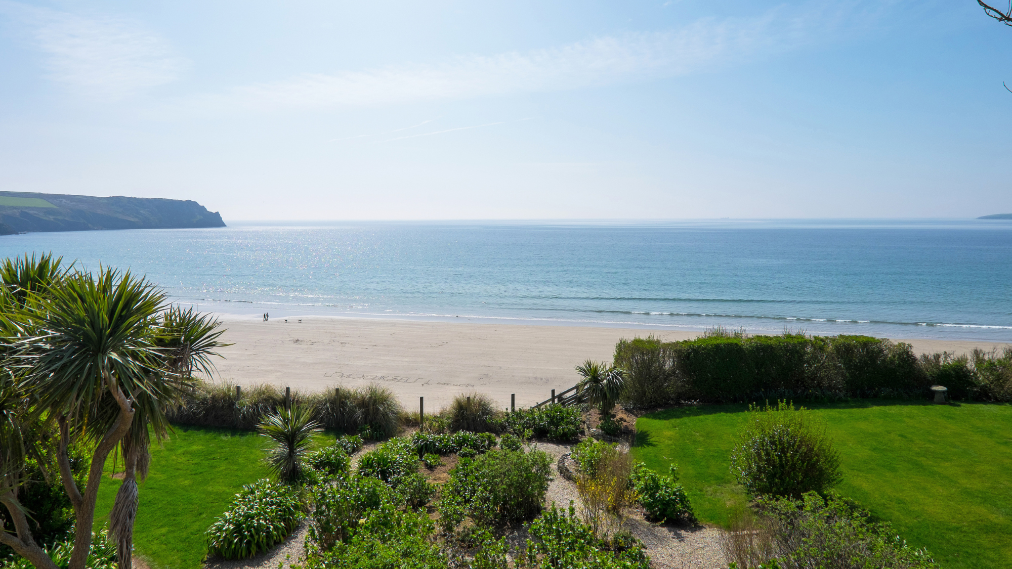 The beach at The Nare Hotel.