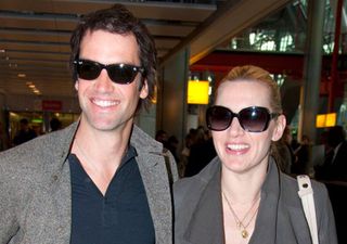 Kate Winslet and Ned Rocknroll at the airport