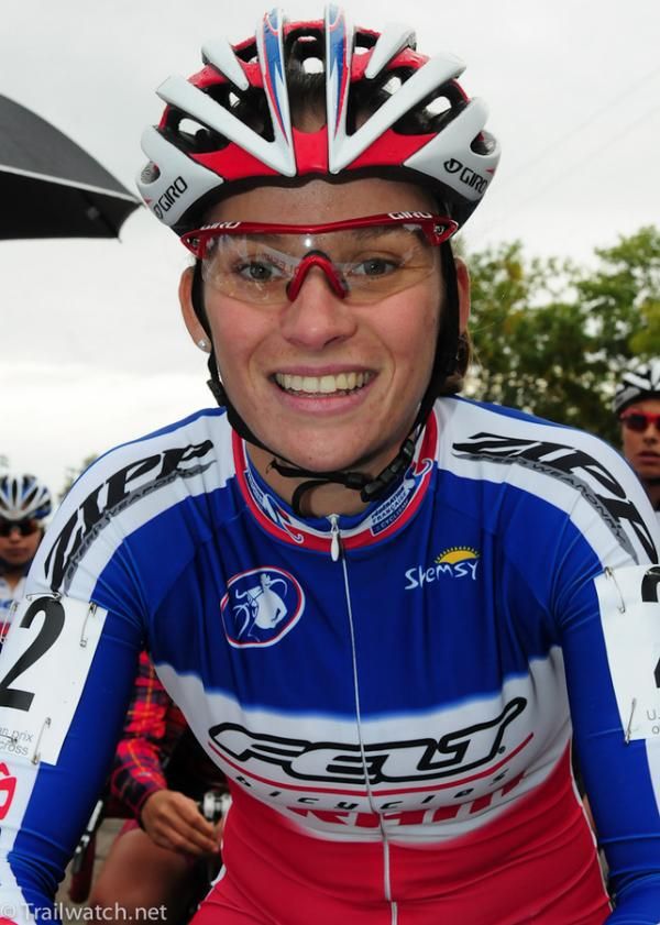 French Champion Carolin Mani at the start