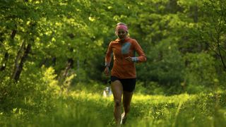 runner in springtime