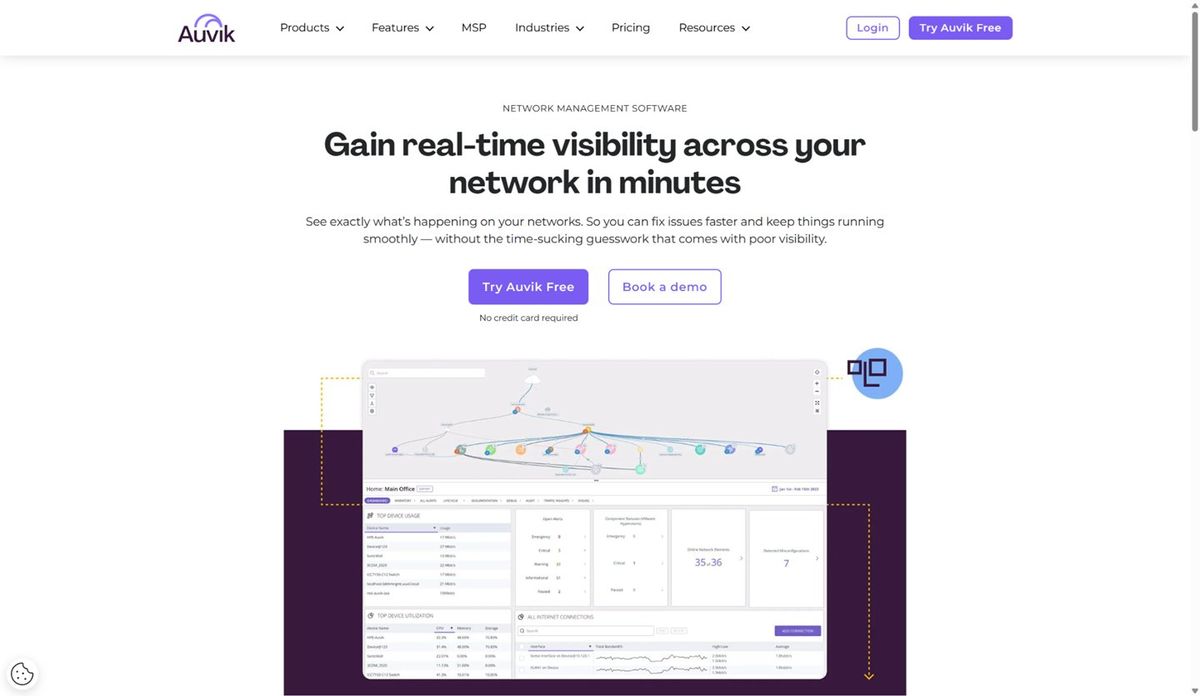 I tested Auvik, and found it offers solid network monitoring for IT teams