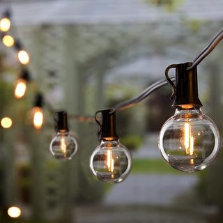 A string of fairylight bulbs