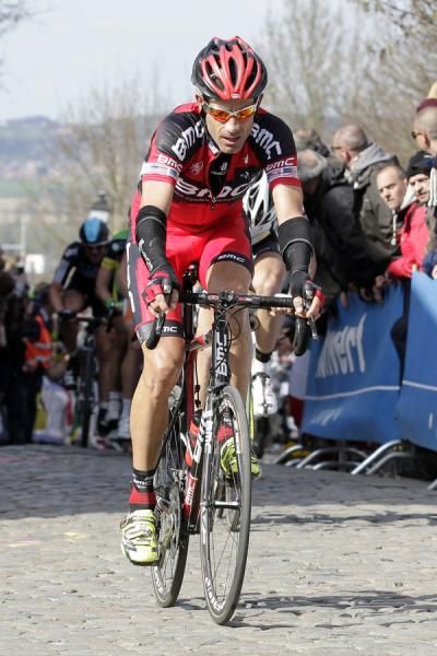 George Hincapie (BMC) on the Oude Kwaremont