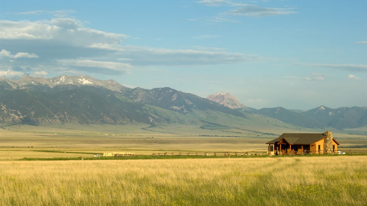 A rural ranch in Montana