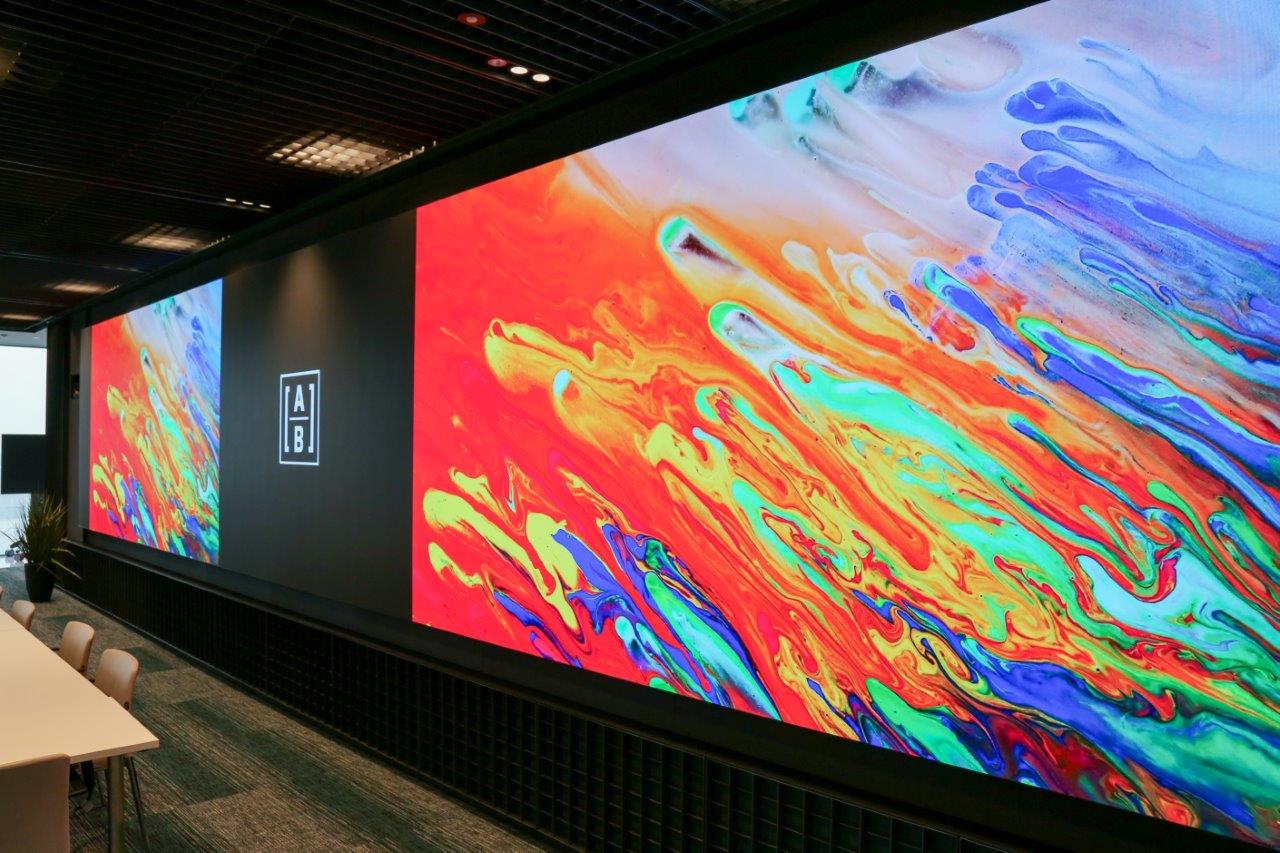 The Dreamwall, a DirectLight Pro Series LED video wall by Planar, harnesses AI to generate digitally sourced, visually captivating, and brand-aligned imagery.