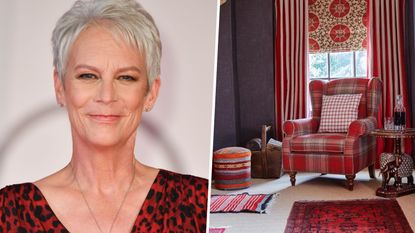 jamie lee curtis and oriental rug