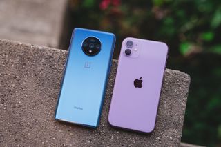 OnePlus 7T and iPhone 11