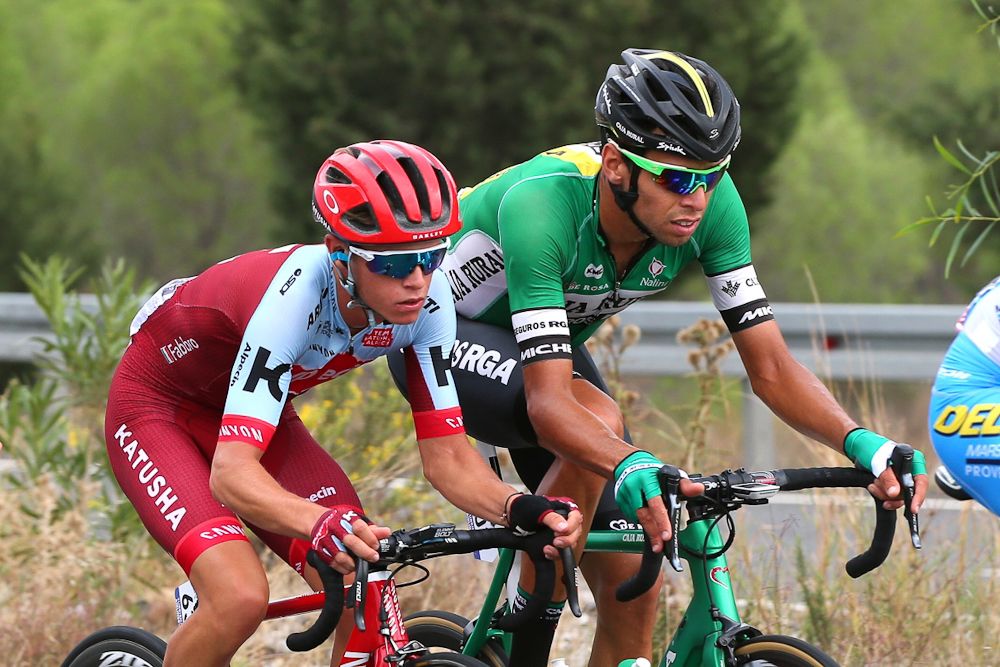 Nathan Haas, Rafael Ferreira Reis and Matteo Fabbro during stage 3 in Turkey
