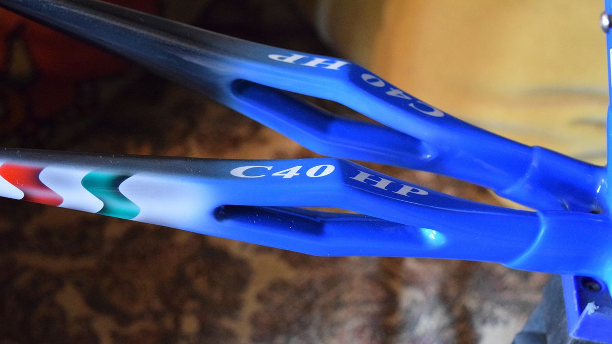 The chainstays on this Colnago C40 attempts to improve compliance