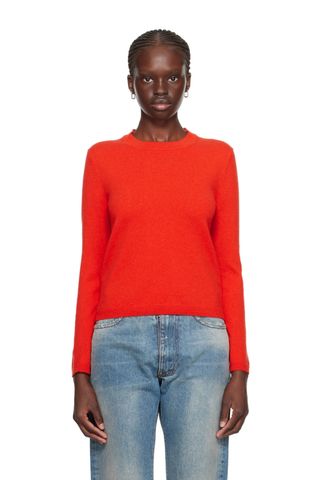 Guest In Residence SSENSE Exclusive Red Sweater