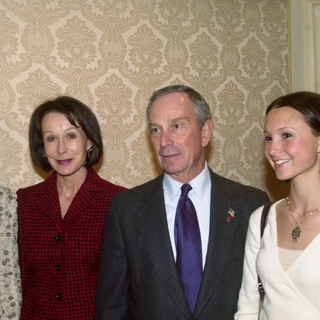 Mayor Michael Bloomberg arrives for luncheon with his former