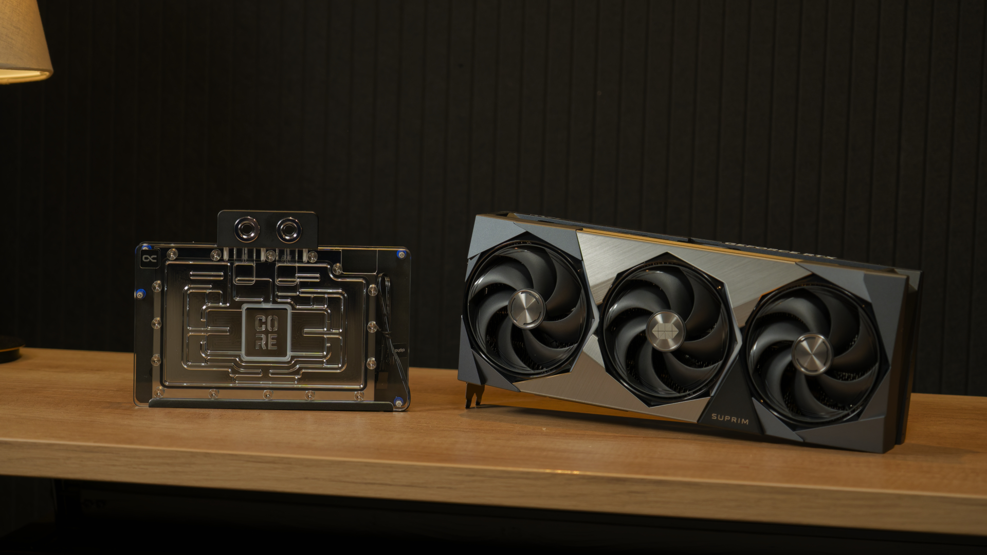 Greyscale ITX Build GPU Block Installation