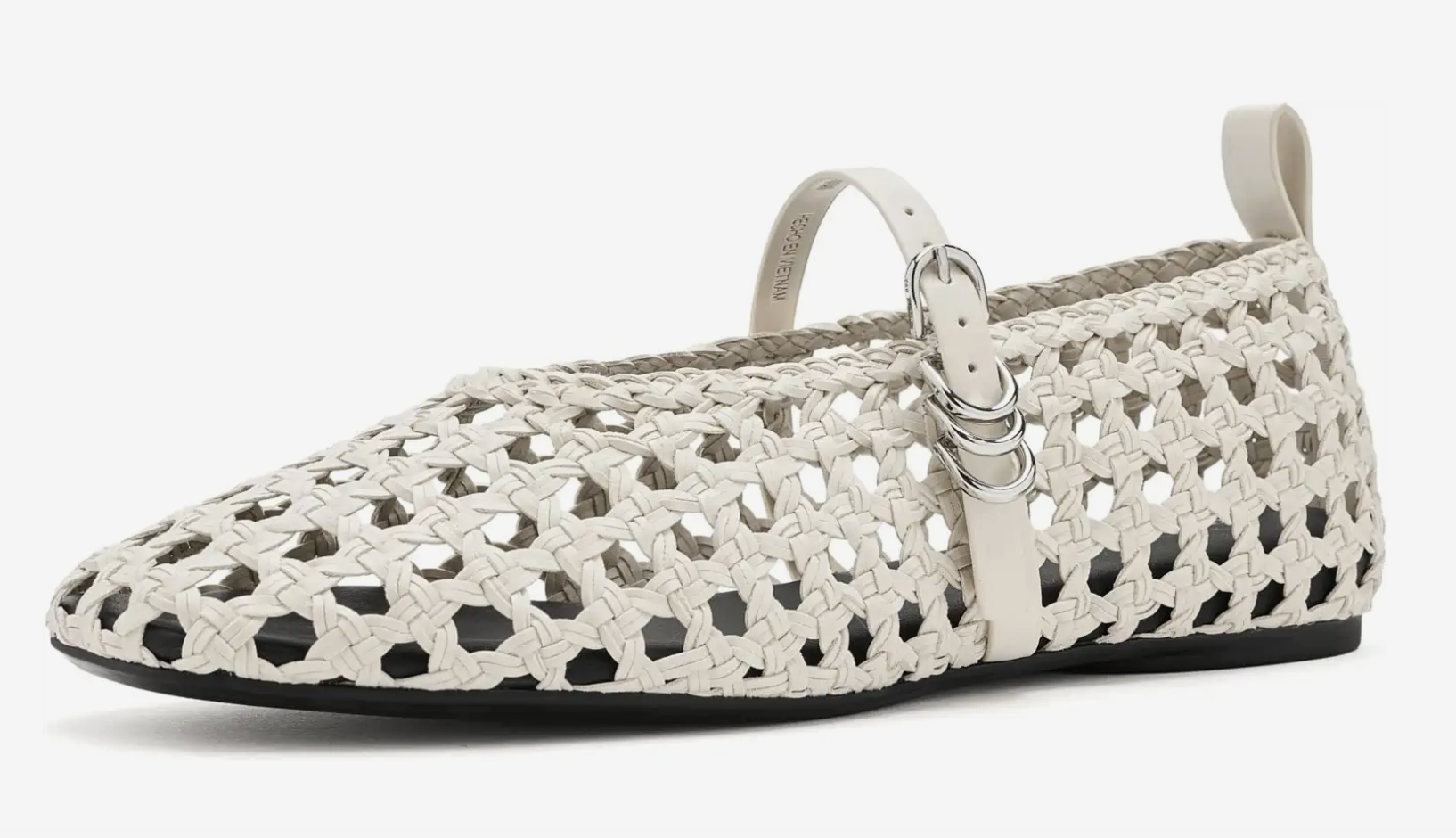 Rag &amp;amp; Bone, Spire Woven Faux Leather Mary Janes