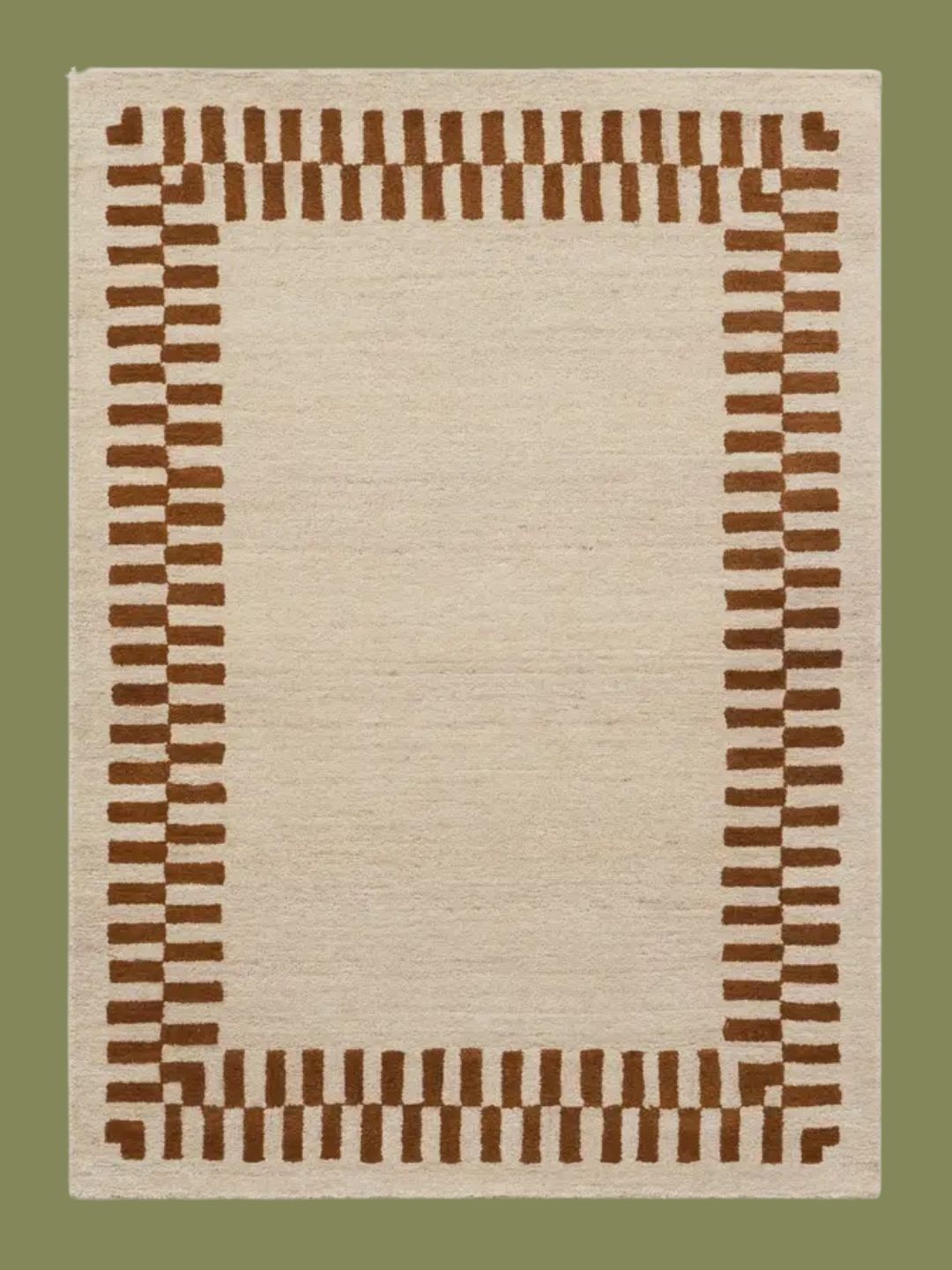 Ruggable UK, Farrow Ivory Brown Easy Care Wool Rug