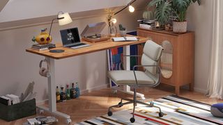 Fezibo Electric Standing Desk in bedroom