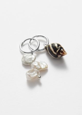 Seashell Hoop Earrings