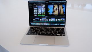 MacBook Air M2 on table at WWDC 2022