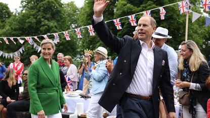 Prince Edward and Sophie at a jubilee celebration