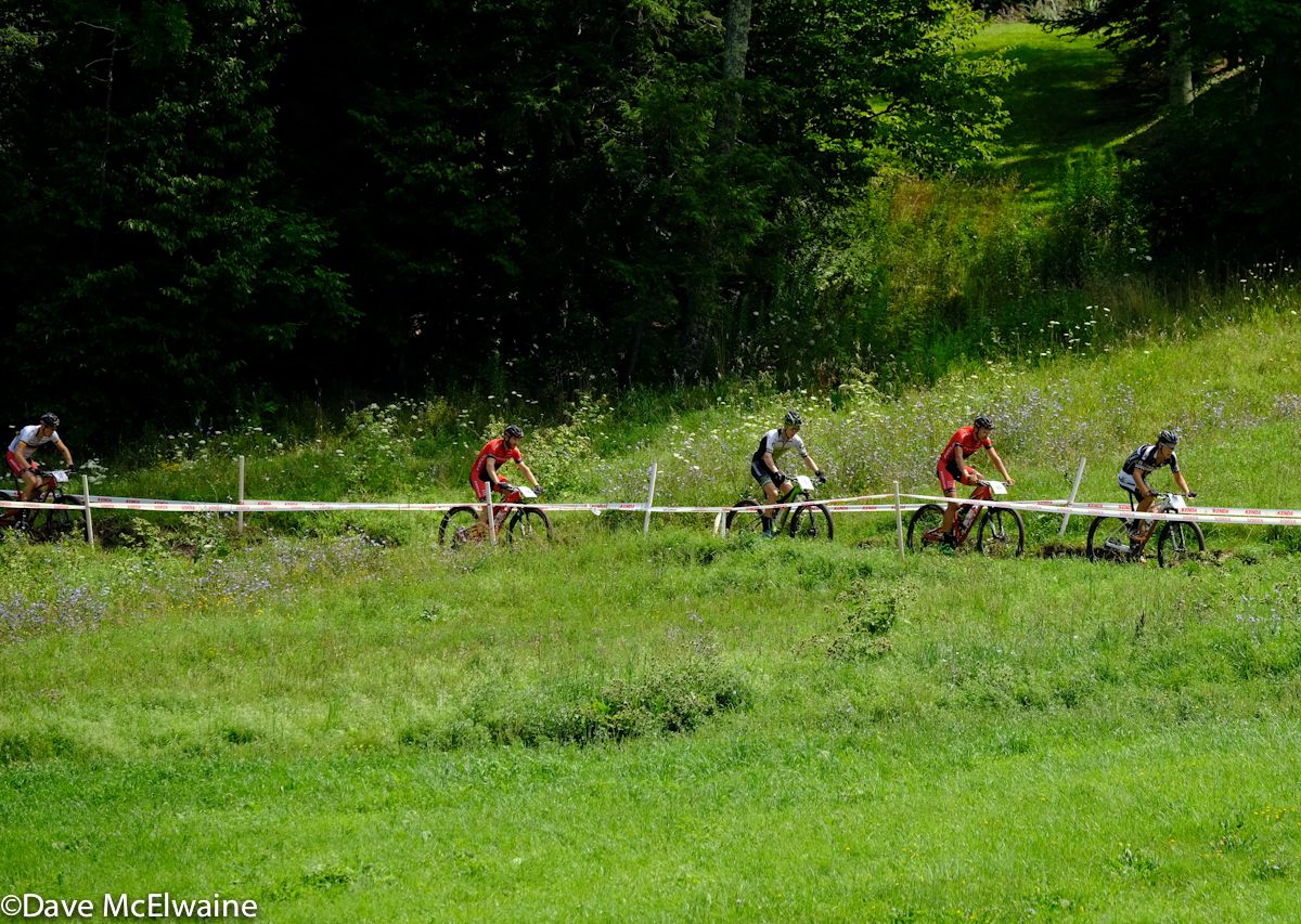 Lukas Baum (UCI MTB) leading on the first climb