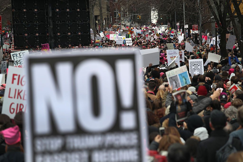 Womens March protest. 