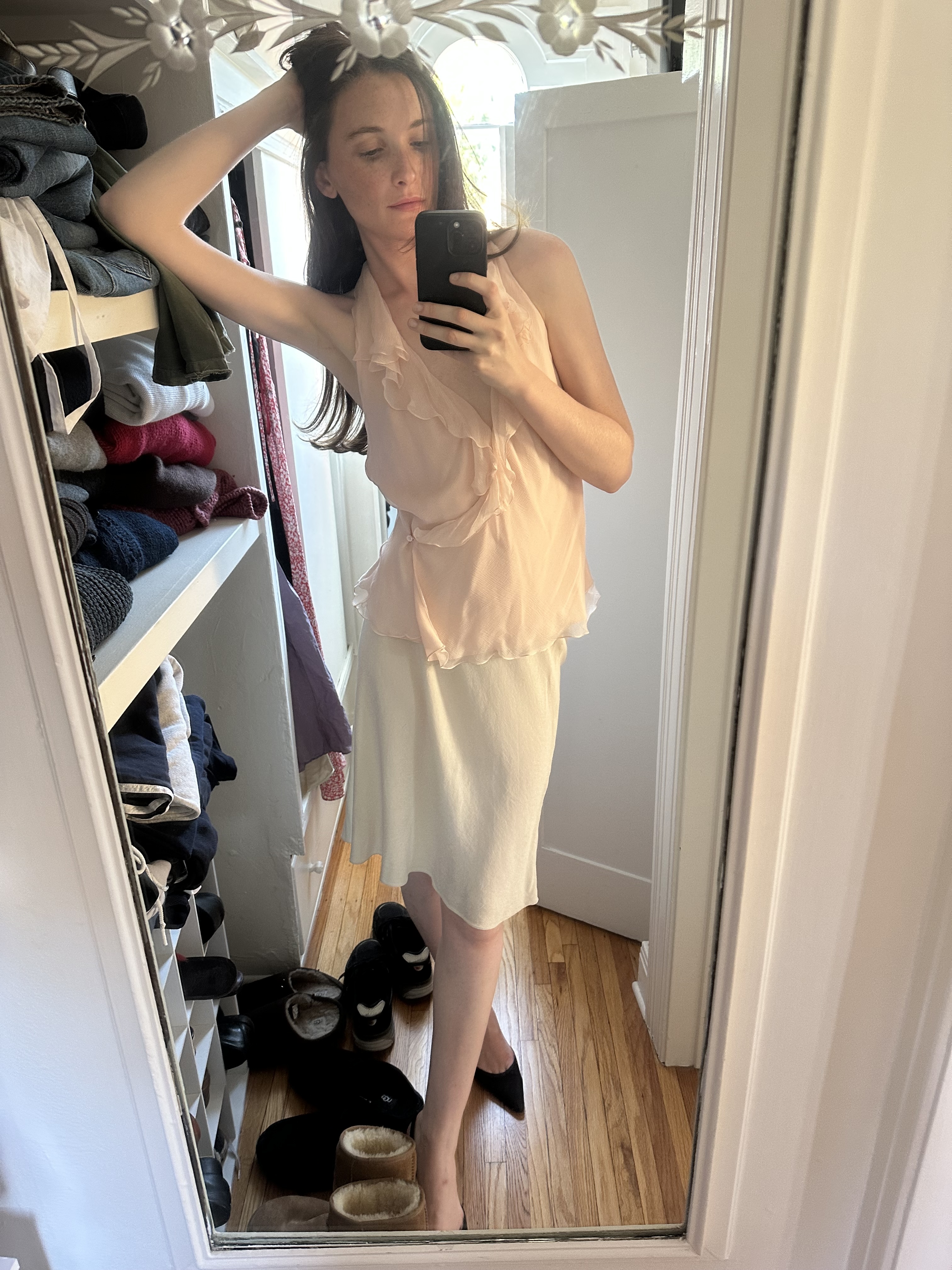 Grace O&rsquo;Neill Dougherty wearing dress