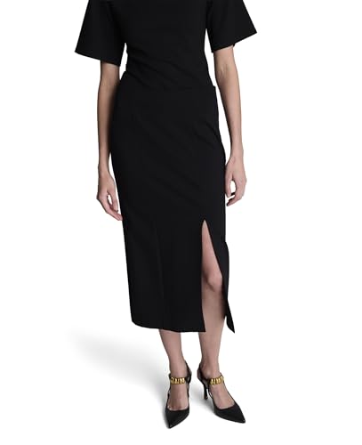 Kenneth Cole Women's Pull-On Column Skirt Black