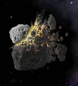 The breakup of around five large bodies from the early solar system could have contributed most of the asteroids in the inner asteroid belt — the ones most likely to fall to Earth.