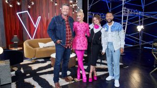 Blake Shelton, Gwen Stefani, Camilla Cabello and John Legend in The Voice season 22