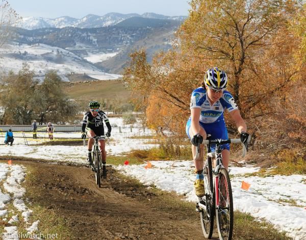 Georgia Gould (Luna Pro Team) rode in third position the whole race