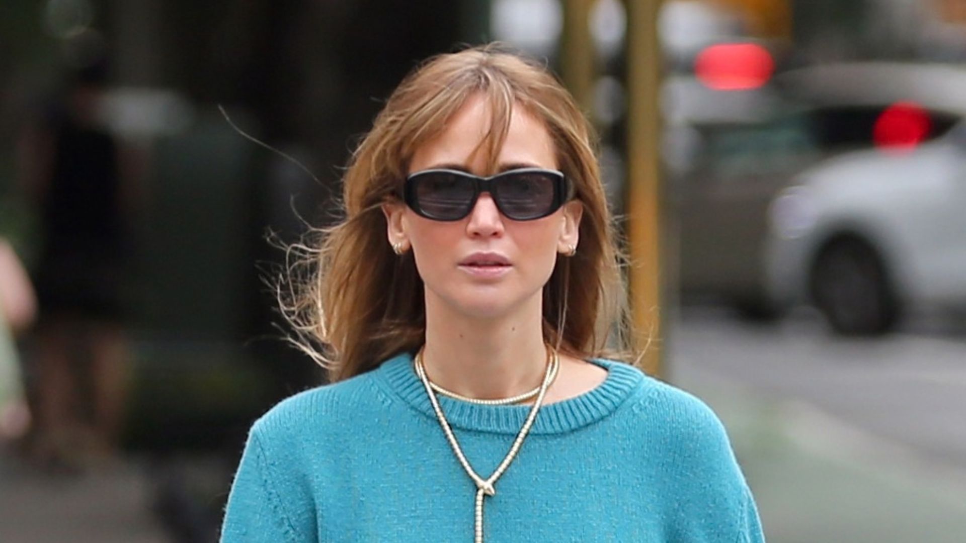 Jennifer Lawrence Mixes Casual and Luxe in Colorful NYC Street Style Look