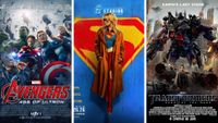 Spilt image of three sci-fi movie posters