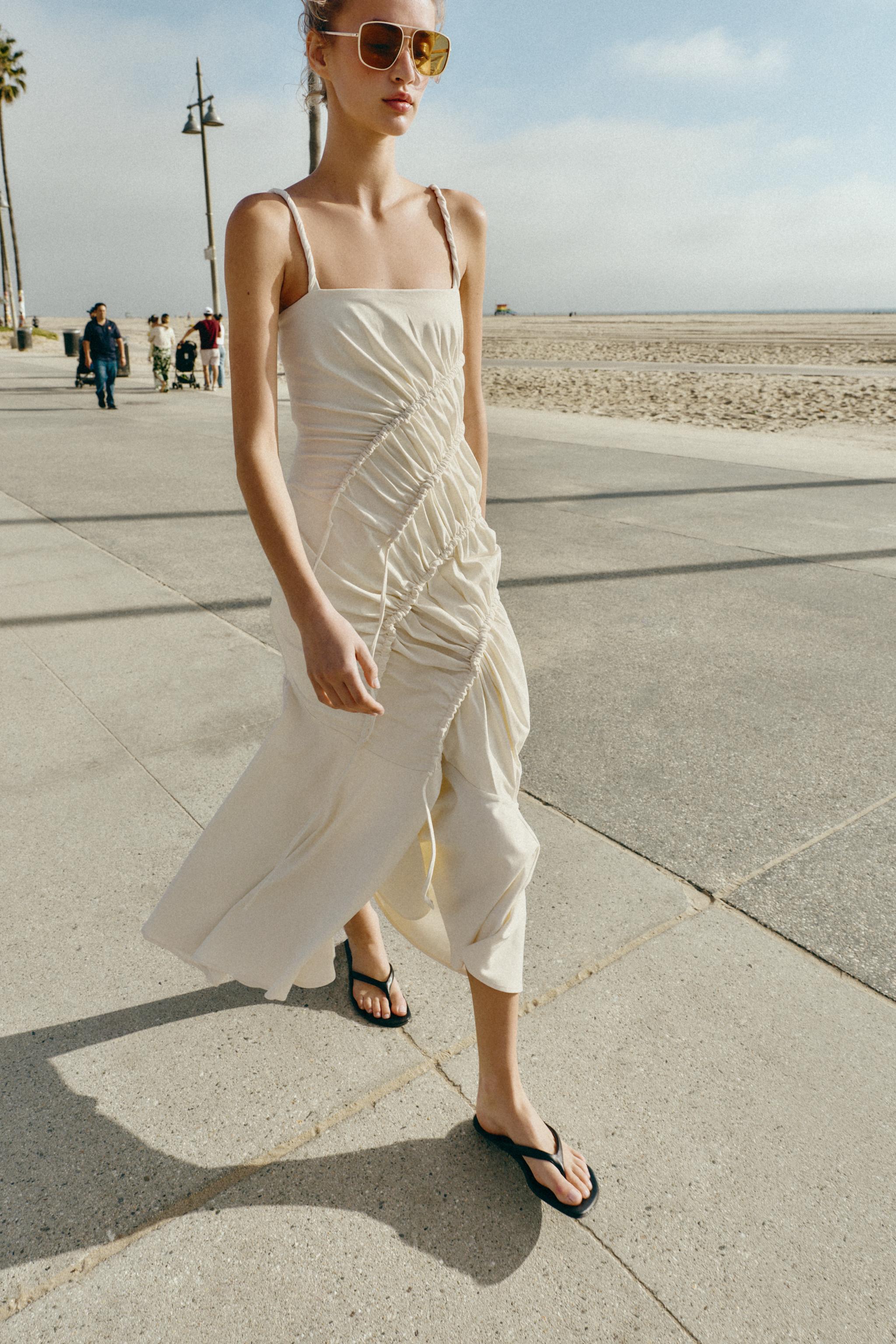 Long Draped Dress
