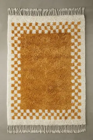 Checker Border Rug