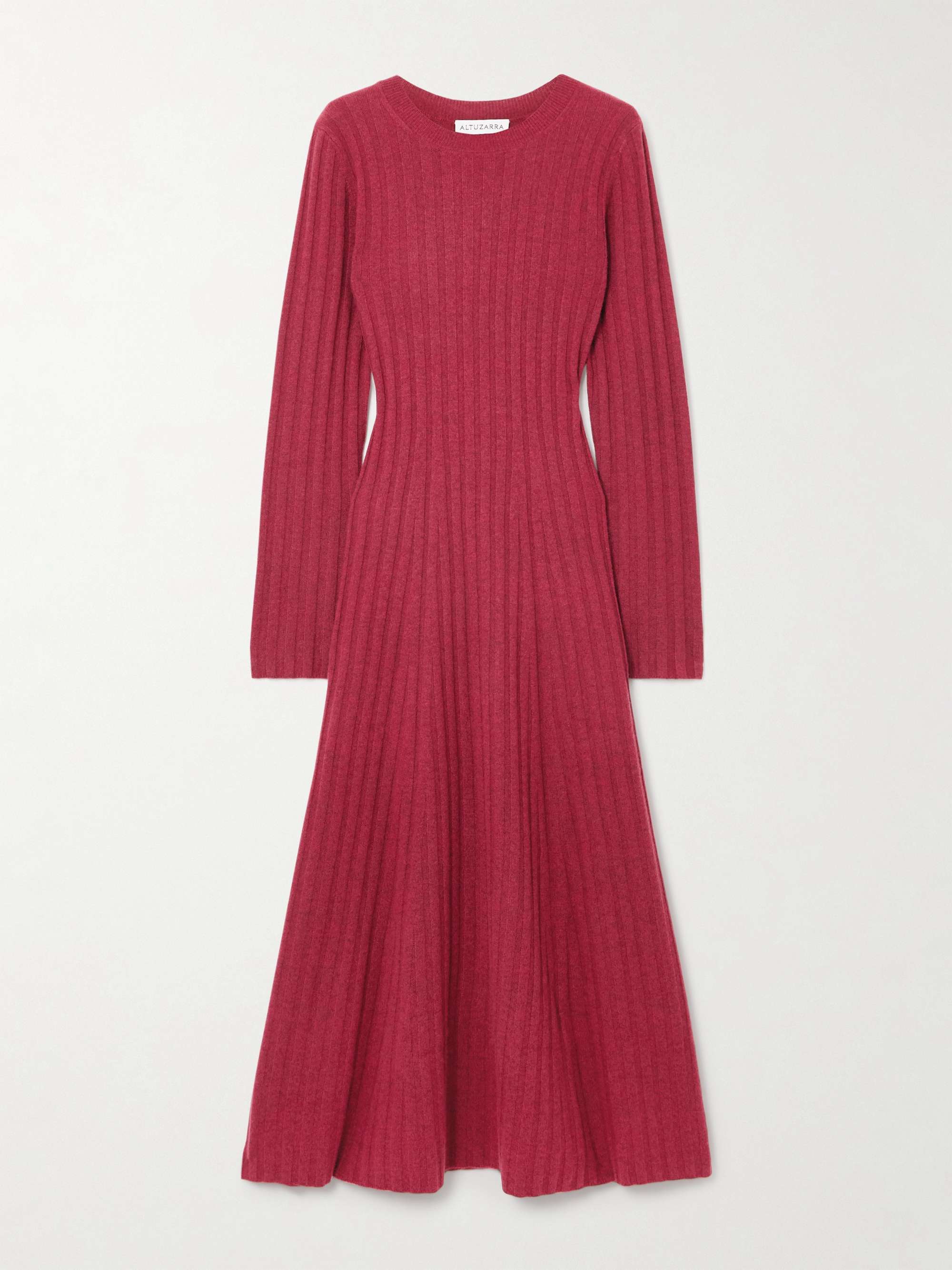 Gia Ribbed Wool and Cashmere-Blend Maxi Dress