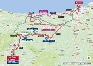 Vuelta a Espana 2017 stage 18 map