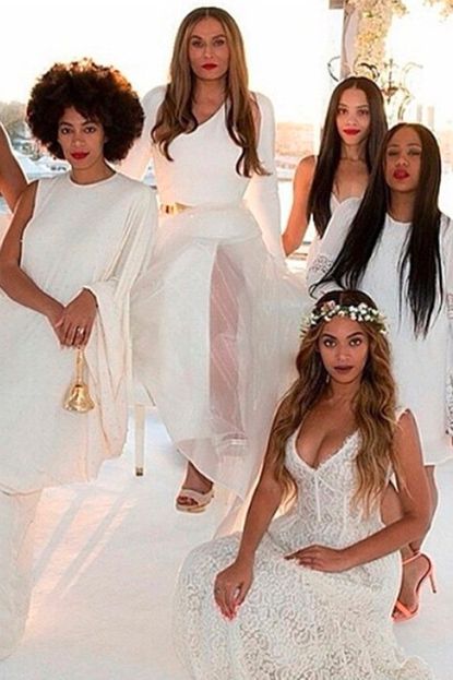 Beyonce Knowles at Tina's wedding