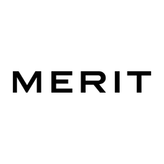 MERIT Beauty products in a line, on white background
