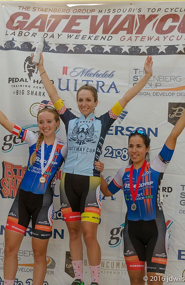 Sam Schneider leads the omnium after three consecutive wins at Gateway Cup