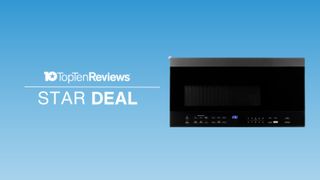 Star deal header image featuring a Black+Decker microwave
