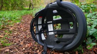 POC Omne Lite helmet showing the inside of the helmet