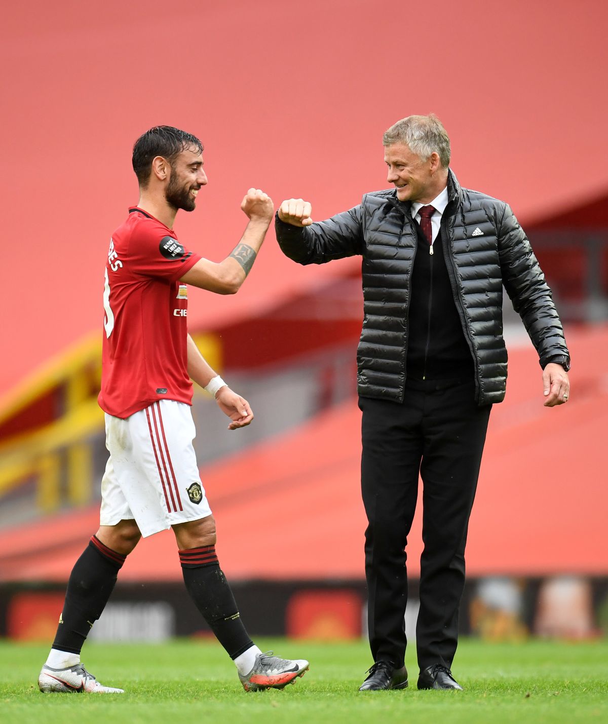 Bruno Fernandes and Ole Gunnar Solskjaer