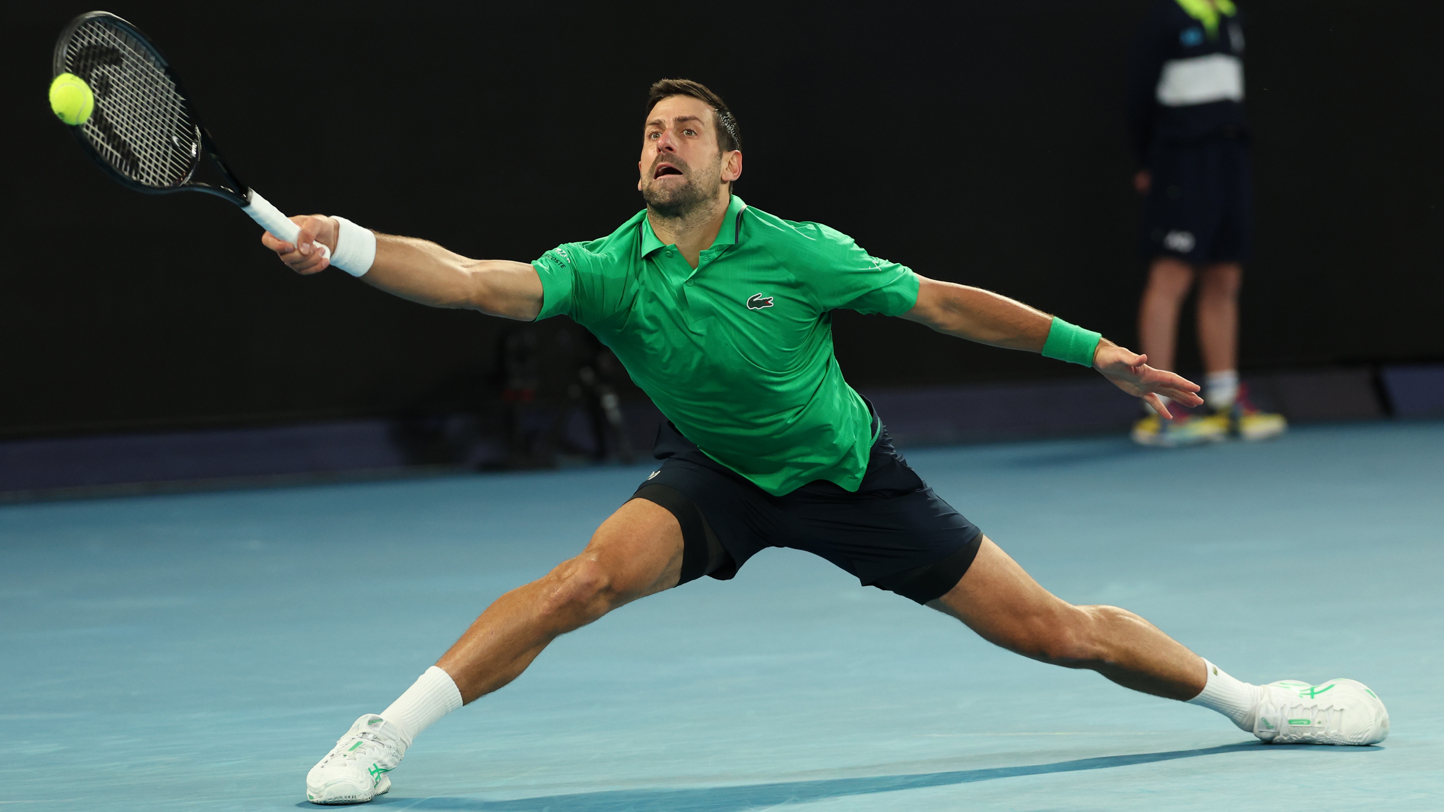 Djokovic moves well for a 38-year-old