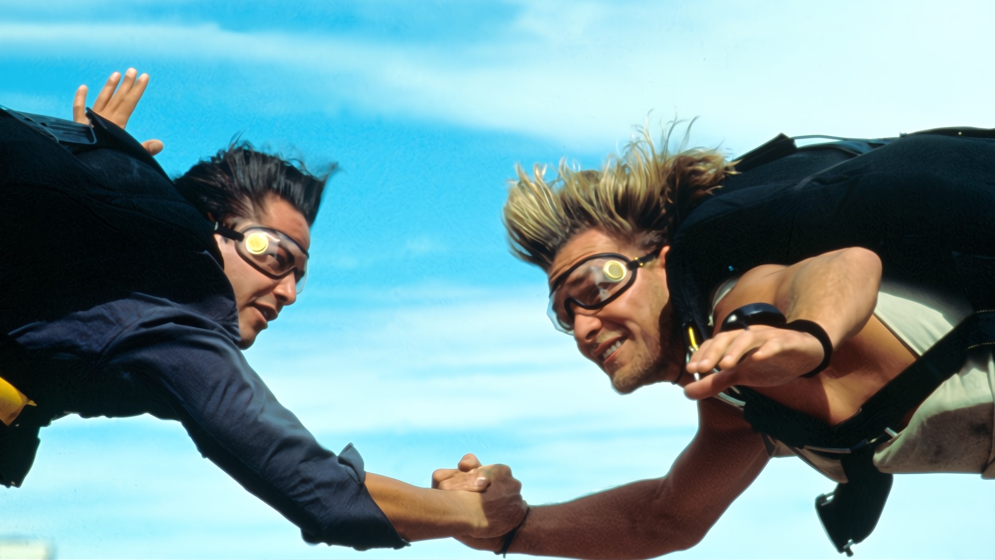 Keanu Reeves and Patrick Swayze in Point Break