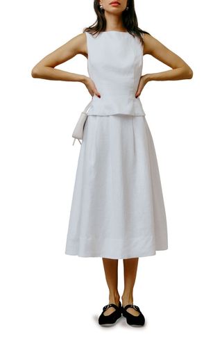 Moya Linen Two-Piece Dress