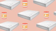 How to clean a mattress graphic with the mattress and baking soda 