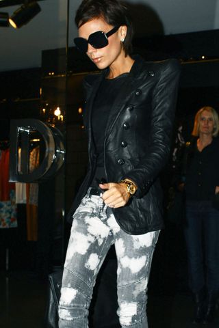 Victoria Beckham Wears Balmain, 2009