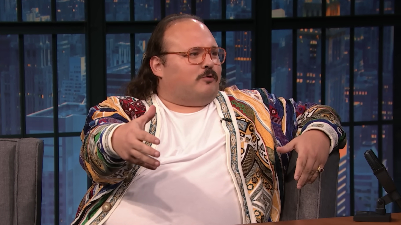 Stavros Halkias on Late Night with Seth Meyers