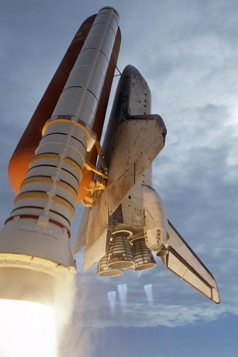 space shuttle in space